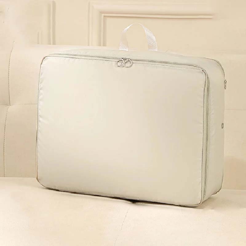 Duvet Storage Bag Premium Nylon Space-Saving Compression with Reinforced Handles Gray Oat Pink Blue