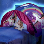 Magical Kids Bed Tent Elina Breathable Fabric Easy Setup Imaginative Design for Children 3+