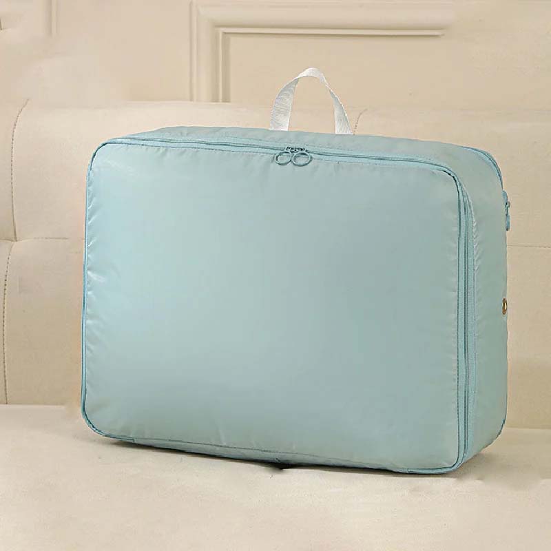 Duvet Storage Bag Premium Nylon Space-Saving Compression with Reinforced Handles Gray Oat Pink Blue