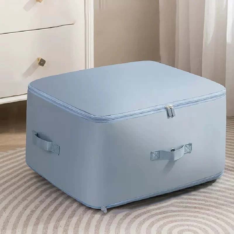 Duvet Storage Bag Premium Nylon Space-Saving Compression with Reinforced Handles Gray Oat Pink Blue