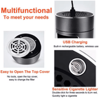 Portable Smokeless Ashtray with HEPA Filter USB Rechargeable Smoke-Free Air Purifier for Car Home Office