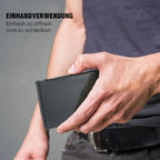 Ultra-Thin Stainless Steel Card Case with RFID Theft and Demagnetization Protection, Holds 6 Cards