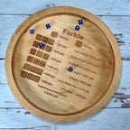 Farkle Dice Tray with Laser-Engraved Scoring System and 6 Dice, 7 or 14 Inch Multipurpose Game Tray