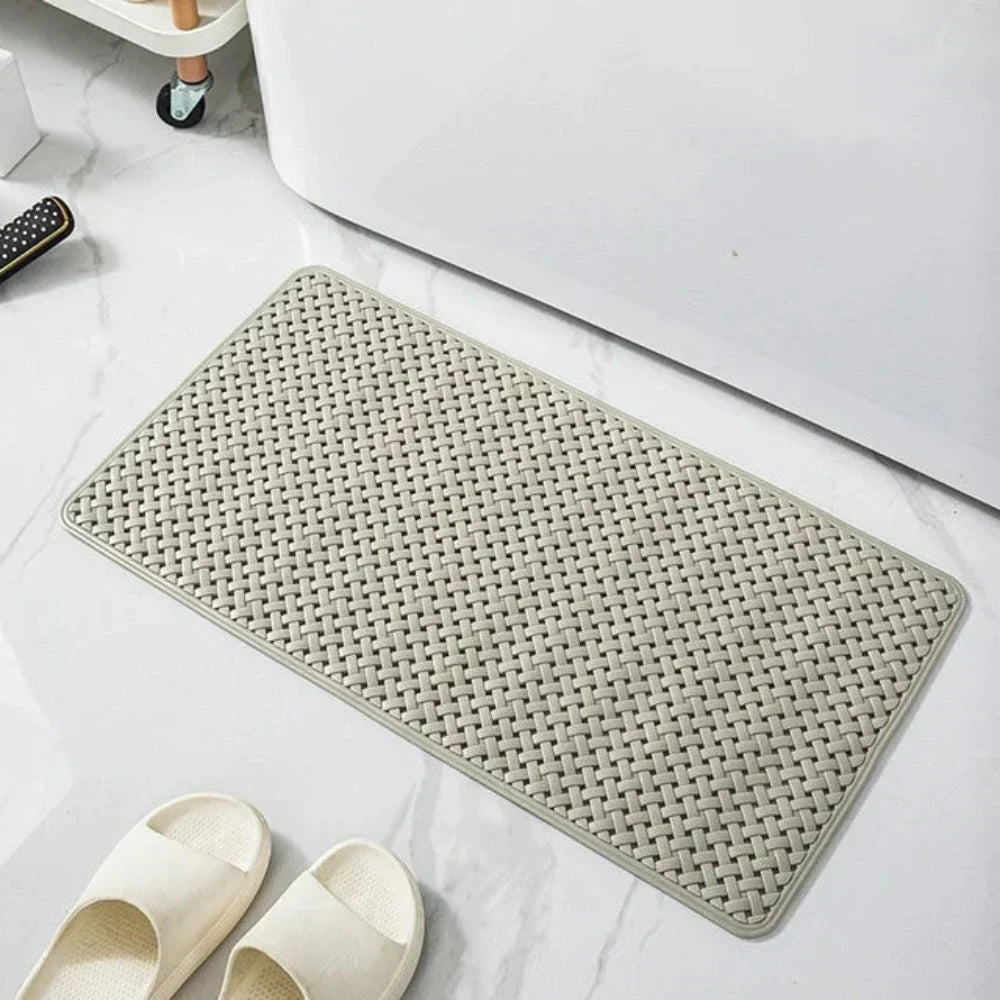 Non-Slip Bathtub Mat with Suction Cups Quick Drying Rubber Bath Shower Mat 48x78 cm
