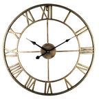 Large Metal Wall Clock 60cm Diameter Contemporary 3D Design Battery Operated