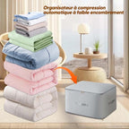 Duvet Storage Bag Premium Nylon Space-Saving Compression with Reinforced Handles Gray Oat Pink Blue