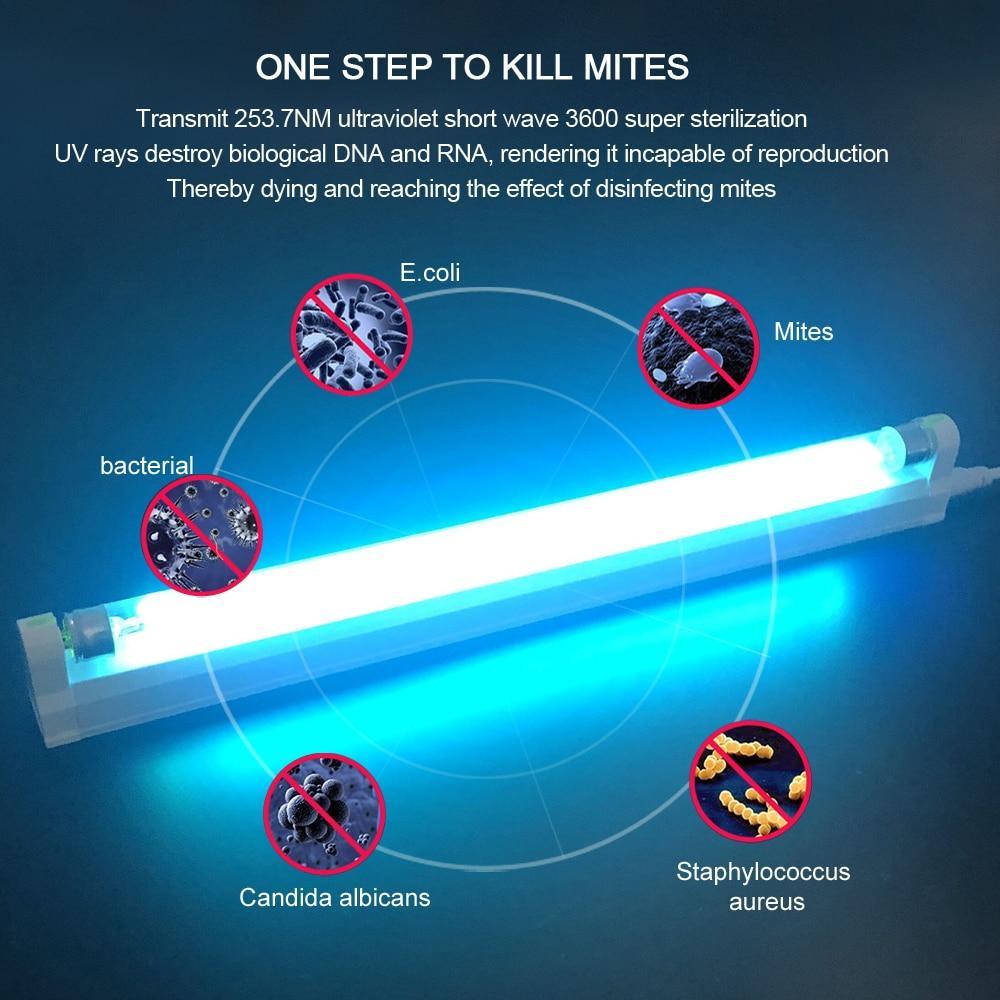 UV Ultraviolet Light Lamp with UVC Germicidal Rays for Dust Mite and Bacteria Elimination