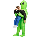 Alien Attack Inflatable Halloween Costume Waterproof Polyester Adult & Kids Sizes with Fan and Battery Holder