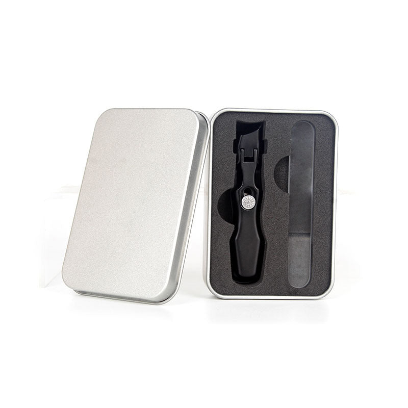 Portable Stainless Steel Nail Clippers Ultra-Sharp Curved Edges Wide Jaw for Thick Nails with Nail Catcher