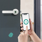 Electronic Fingerprint Door Lock with App Control Backup Power Keyless Entry