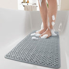 Non-Slip Bathtub Mat with Suction Cups Quick Drying Rubber Bath Shower Mat 48x78 cm