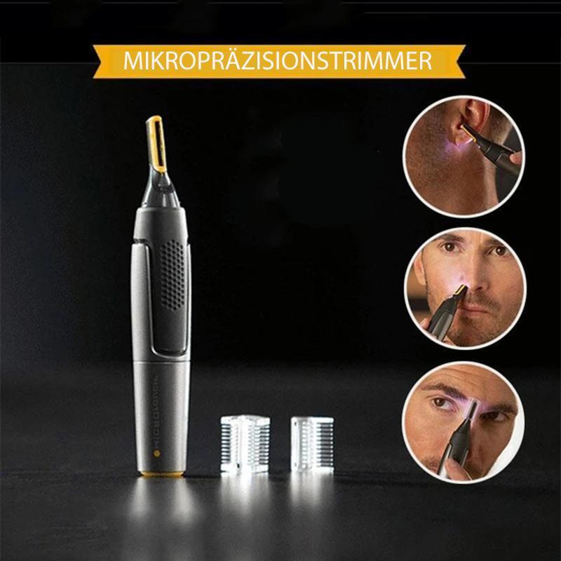 Precision Nose and Ear Hair Trimmer with Titanium Blades and LED Light, Ultra-Thin Cutting Head