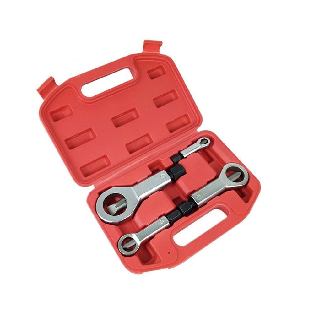 Heavy-Duty Nut Splitter Tool Kit with Hardened Steel Blades for Removing Rusty and Damaged Nuts 9-27mm