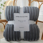 Ultra-Soft Flannel Blanket Polyester Cozy Warm Lightweight Throw for Sofa Bed