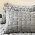 Soft Plush Square-Textured Bedspread Throw Blanket 79x90 Inches Multiple Colors