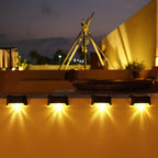Solar Waterproof LED Step Light Solar-Powered Outdoor Stair Lighting Weather-Resistant