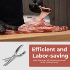 Rib Membrane Remover Tool Stainless Steel Ergonomic Handle Meat Prep for Ribs and Large Cuts