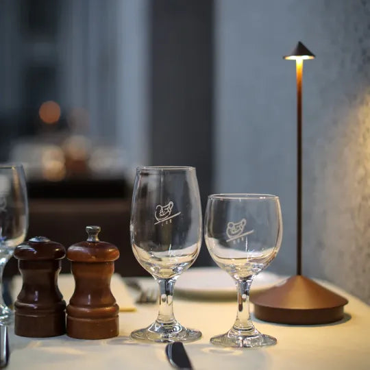 ClarityGlow Wireless LED Table Lamp Dimmable Rechargeable USB Water-Resistant Modern Design