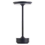Cordless Aluminum Table Lamp Rechargeable Waterproof Dimmable Touch Sensor Desk Light 11 Inch
