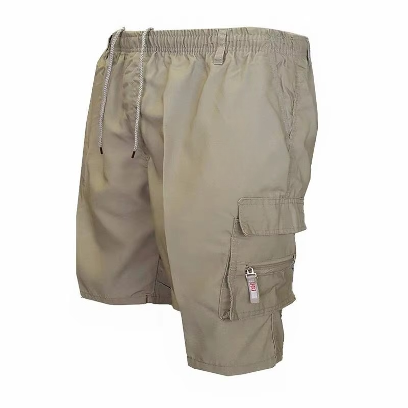 Men’s Loose Fit Cargo Shorts Cotton Blend Multi Pockets Plus Sizes Casual Outdoor Work