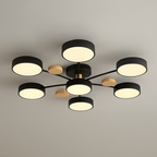 Modern LED Ceiling Light Recessed Iron Acrylic Fixture Adjustable Brightness 11.8-17.7 Inch