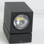 Modern Outdoor Waterproof LED Wall Spotlight Adjustable Angle Black Aluminum Sconce Lamp 5W 500lm