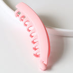 Large Banana Hair Clips Durable ABS Matte Finish Strong Grip Hair Accessories for Women 6 Colors