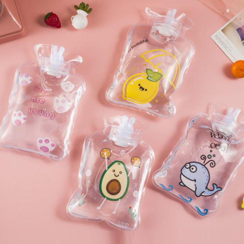 Bowlift Transparent Water Bottle Set BPA-Free Leak-Proof with Animal Design for Women