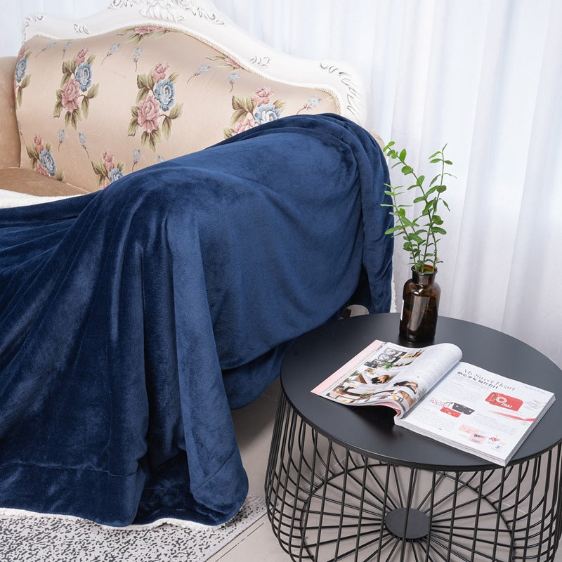 Brehn Women's Reversible Plush Blanket Soft Hypoallergenic Cozy Throw Modern Design