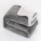 Brehn Women's Reversible Plush Blanket Soft Hypoallergenic Cozy Throw Modern Design