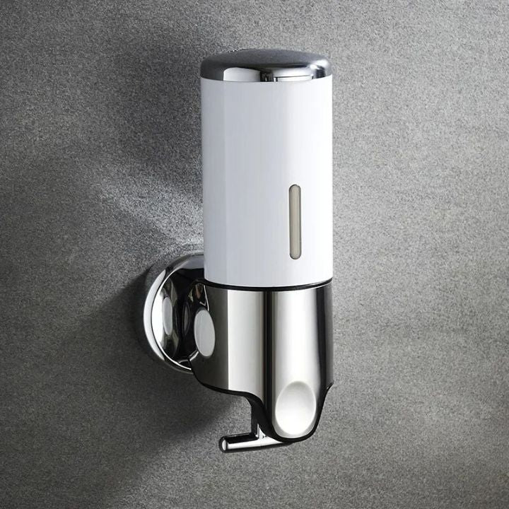 Wall Mounted Soap Dispenser Stainless Steel ABS 16.9 fl oz Push Pump Bathroom Organizer Set of 1-3