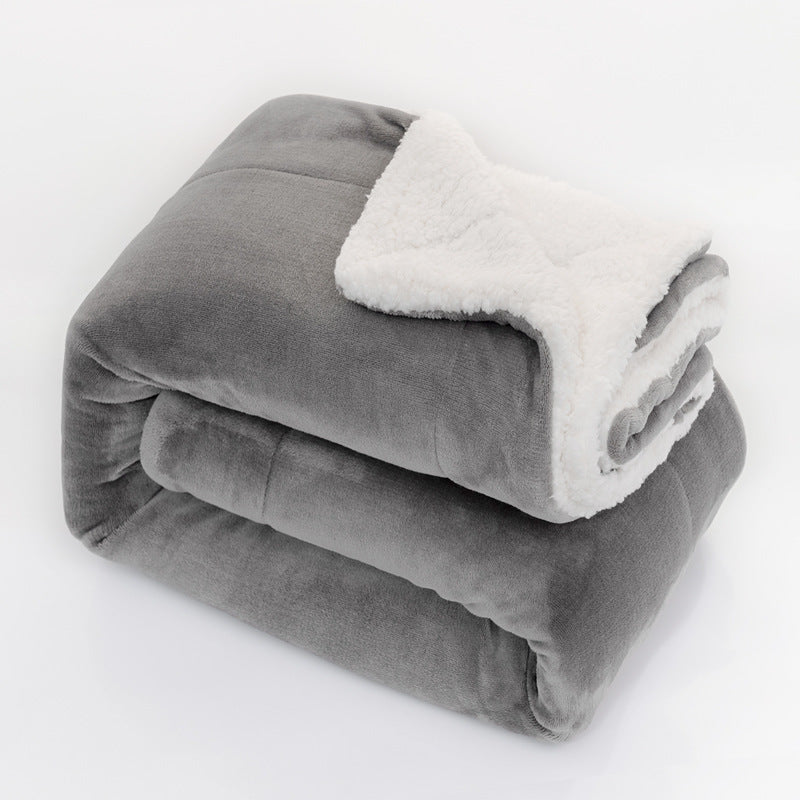 Brehn Women's Reversible Plush Blanket Soft Hypoallergenic Cozy Throw Modern Design