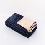 Brehn Women’s Reversible Blanket Cable Knit Pattern Soft Fleece Cozy Warm Throw