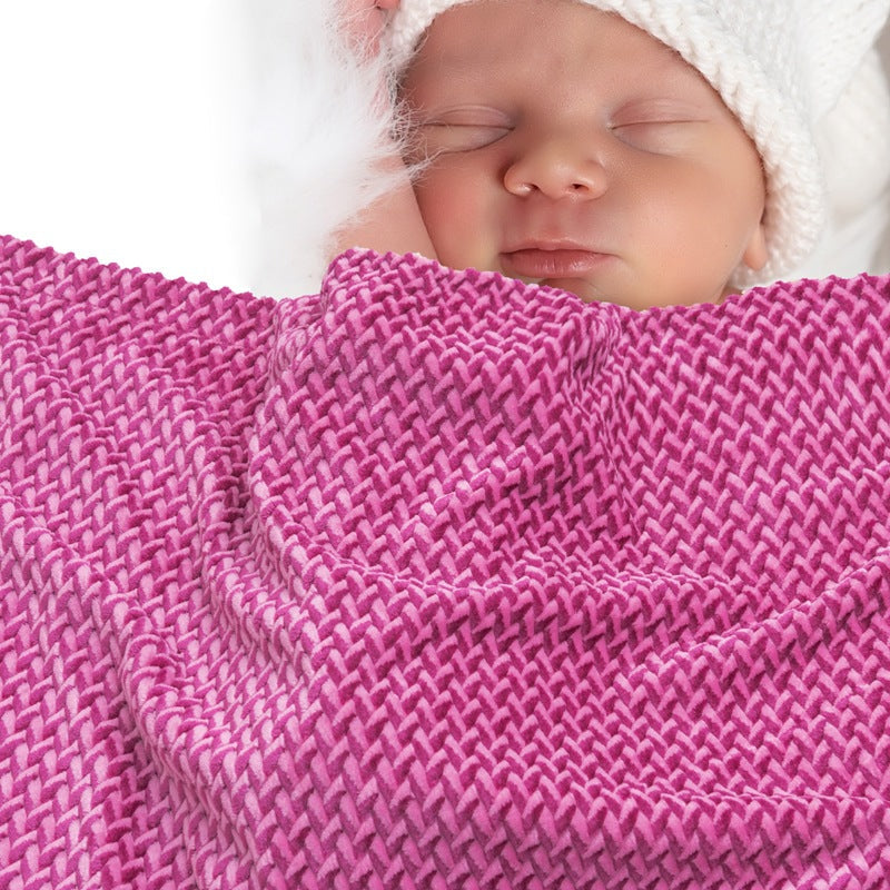 Brehn Women’s Reversible Blanket Cable Knit Pattern Soft Fleece Cozy Warm Throw