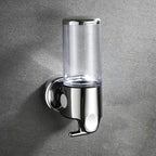 Wall Mounted Soap Dispenser Stainless Steel ABS 16.9 fl oz Push Pump Bathroom Organizer Set of 1-3