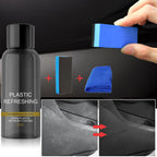 Auto Plastic Coating Restoration Agent 50ml UV Protection Streak-Free Formula for Car Trims and Exterior Surfaces