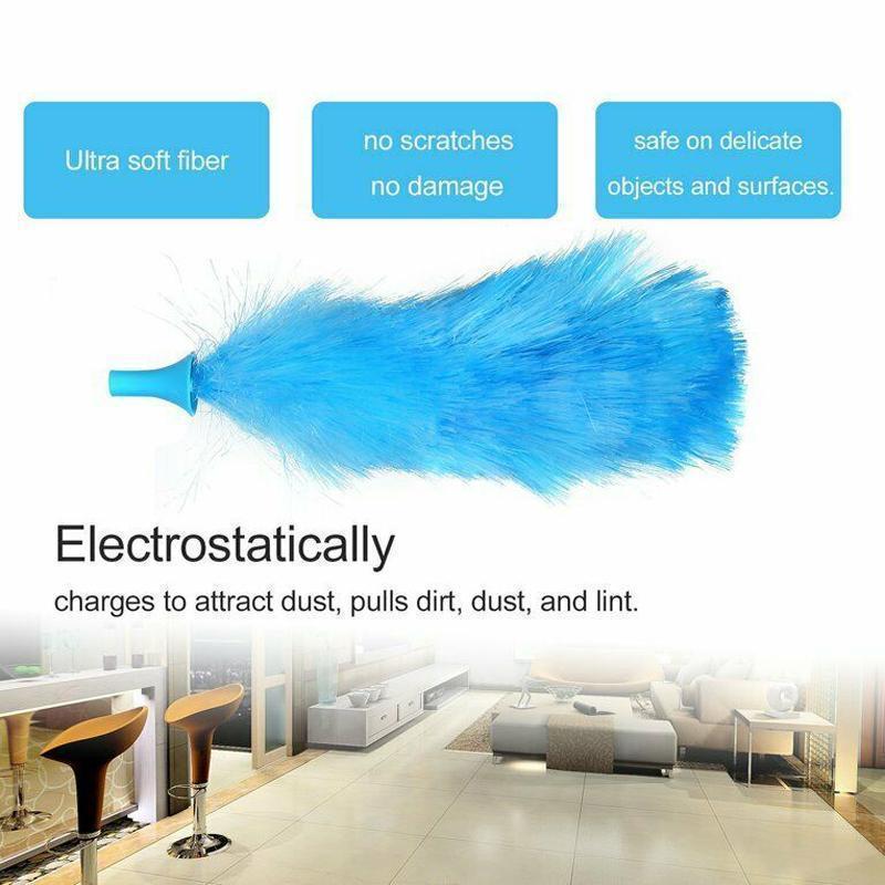 360° Rotating Electric Spin Duster with Motorized Microfiber Brushes for Indoor and Outdoor Cleaning