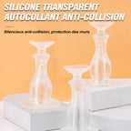 Transparent Silicone Door Stopper Wall-Mounted Anti-Collision Self-Adhesive Door Stop
