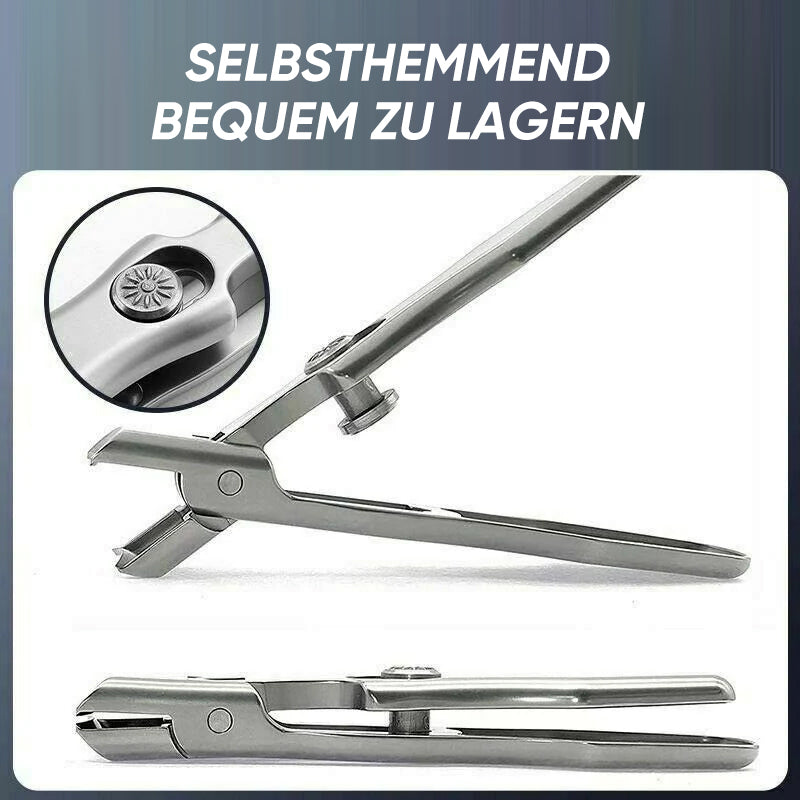 Portable Stainless Steel Nail Clippers Ultra-Sharp Curved Edges Wide Jaw for Thick Nails with Nail Catcher