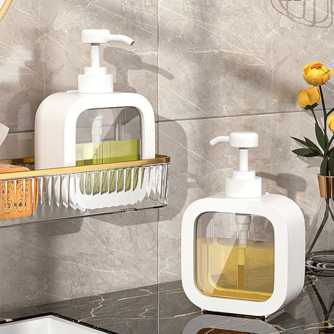 SkandiPure Soap Dispenser Minimalist Nordic Design Durable ABS PVC Bathroom Kitchen
