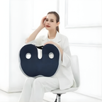 Memory Foam Orthopedic Seat Cushion Adjustable Pressure Relief Contoured Ergonomic Support with Breathable Cover and Non-Slip Base