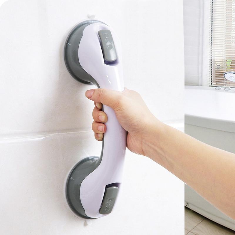 Harrow SecureGrip Non-Slip Bath and Shower Handrail Grab Bar with Suction Cups 29cm