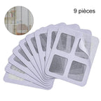 Screen Repair Kit for Window and Door Screens with Durable Adhesive Tape and Patches 3/9/18 Pieces