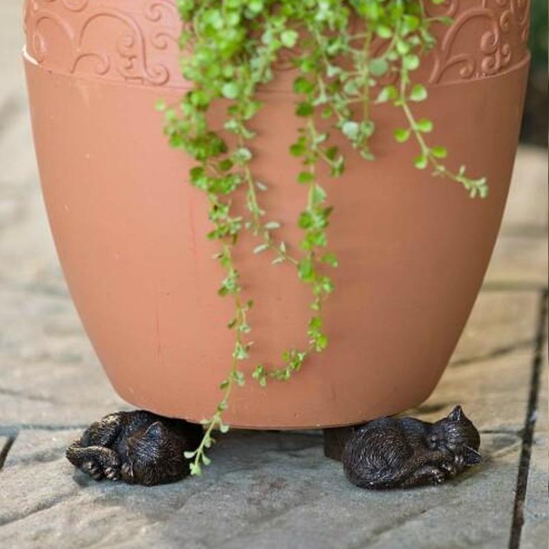 Animal-Shaped Resin Plant Pot Feet Set of 3 Cute Decorative Flower Pot Risers for Small Plants