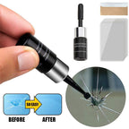 Glass Repair Fluid Resin Kit 2ml Clear Invisible Automotive Laminated Crack Fix