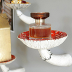 Floating Mushroom Wall Shelf Resin Decorative Nature-Inspired Small Display 10.5x7.5 cm