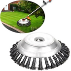 Grass Cutting Turbo Head 6-Blade Steel Wire Universal Trimmer Weed Brush 15.24 cm Silver