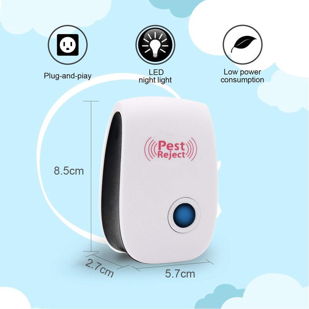 Ultrasonic Pest Repeller 3-Pack Electronic Rodent Insect Repellent Safe for Pets and Children