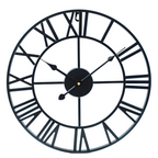 Large Metal Wall Clock 60cm Diameter Contemporary 3D Design Battery Operated