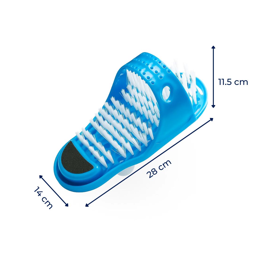 FeetEase Shower Foot Scrubber Mat No-Bend Deep Clean Massage Suction-Cup Anti-Slip Foot Cleaner